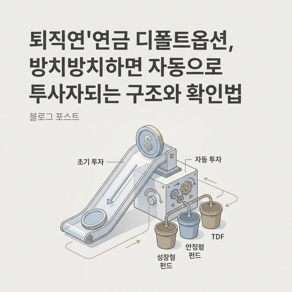 퇴직연금 디폴트옵션 방치하면 자동으로 투자되는 구조와 확인법